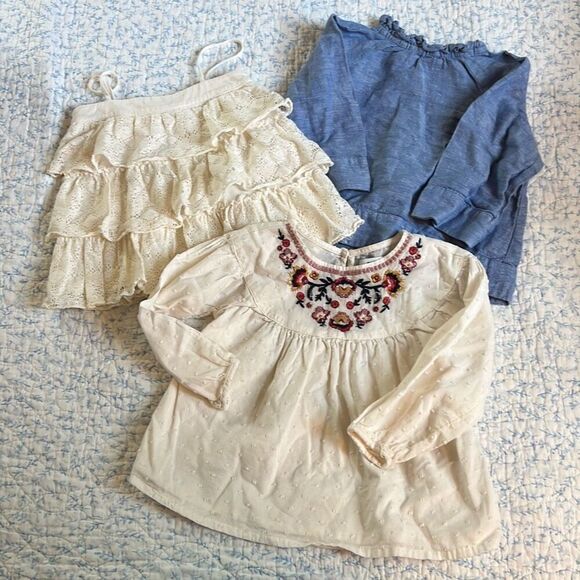 2t toddler girl lightweight summer tops bundle - Picture 1 of 9